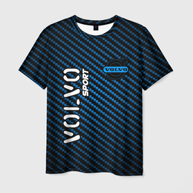 Мужская футболка 3D с принтом VOLVO | Volvo Sport | Карбон в Новосибирске, 100% полиэфир | прямой крой, круглый вырез горловины, длина до линии бедер | auto | logo | moto | sport | symbol | volvo | авто | автомобиль | вольво | гонки | знак | карбон | лого | логотип | логотипы | марка | машина | мото | символ | символы