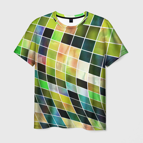 Мужская футболка 3D с принтом Разноцветные квадраты | All Color Squares , 100% полиэфир | прямой крой, круглый вырез горловины, длина до линии бедер | 3d | 3d graphics | 3d графика | 3д | background | illusion | optical illusions | squares | textured | витраж | геометрия | графика | иллюзии | квадраты | паттерны | узоры | фон