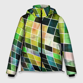 Мужская зимняя куртка 3D с принтом Разноцветные квадраты | All Color Squares , верх — 100% полиэстер; подкладка — 100% полиэстер; утеплитель — 100% полиэстер | длина ниже бедра, свободный силуэт Оверсайз. Есть воротник-стойка, отстегивающийся капюшон и ветрозащитная планка. 

Боковые карманы с листочкой на кнопках и внутренний карман на молнии. | 3d | 3d graphics | 3d графика | 3д | background | illusion | optical illusions | squares | textured | витраж | геометрия | графика | иллюзии | квадраты | паттерны | узоры | фон