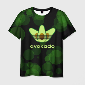 Мужская футболка 3D с принтом авокадо   Adidas в Курске, 100% полиэфир | прямой крой, круглый вырез горловины, длина до линии бедер | avocado | avocado couple | cartoon | ава | авокадо | забавно | пара авокадо | семейное веселье | смешные комиксы