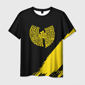 Мужская футболка 3D с принтом wu tang clan   логотип в Новосибирске, 100% полиэфир | прямой крой, круглый вырез горловины, длина до линии бедер | ghostface killah | method man | wu tang | wu tang clan | ву танг | ву танг клан