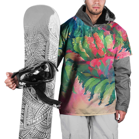 Накидка на куртку 3D с принтом Тропический микс в Тюмени, 100% полиэстер |  | Тематика изображения на принте: colors | fern | jungle | leaves | multicoloured | palm | summer | tree | деревья | джунгли | летнее настроение | лето | листья | пальма | папоротник | радостный | разноцветный | растения | рисунок | тропики | яркий