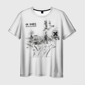 Мужская футболка 3D с принтом Radiohead   OK babes knucklehead в Тюмени, 100% полиэфир | прямой крой, круглый вырез горловины, длина до линии бедер | radio head | radiohead | thom yorke | одержимый чем то | радио хед | радиохед | радиохэд | рок | рок группа | том йорк | томас эдвард йорк | фанат