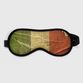 Маска для сна 3D с принтом Флаг Италии   Мешковина   Flag of Italy   Burlap в Екатеринбурге, внешний слой — 100% полиэфир, внутренний слой — 100% хлопок, между ними — поролон |  | burlap | fashion | flag | italy | италия | мешковина | мода | флаг