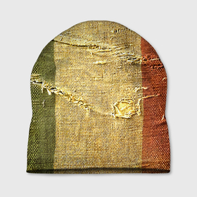 Шапка 3D с принтом Флаг Италии   Мешковина   Flag of Italy   Burlap в Тюмени, 100% полиэстер | универсальный размер, печать по всей поверхности изделия | burlap | fashion | flag | italy | италия | мешковина | мода | флаг