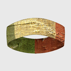 Повязка на голову 3D с принтом Флаг Италии  Мешковина  Flag of Italy  Burlap ,  |  | burlap | fashion | flag | italy | италия | мешковина | мода | флаг