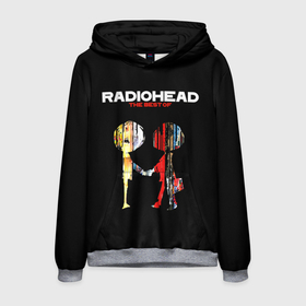 Мужская толстовка 3D с принтом Radiohead The BEST в Новосибирске, 100% полиэстер | двухслойный капюшон со шнурком для регулировки, мягкие манжеты на рукавах и по низу толстовки, спереди карман-кенгуру с мягким внутренним слоем. | Тематика изображения на принте: radio head | radiohead | thom yorke | одержимый чем то | радио хед | радиохед | радиохэд | рок | рок группа | том йорк | томас эдвард йорк | фанат