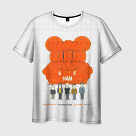 Мужская футболка 3D с принтом Radiohead Южный Парк в Новосибирске, 100% полиэфир | прямой крой, круглый вырез горловины, длина до линии бедер | radio head | radiohead | south park | sp | thom yorke | мультфильм | одержимый чем то | радио хед | радиохед | радиохэд | рок | рок группа | саус парк | сауспарк | том йорк | томас эдвард йорк | фанат | южный парк | юп