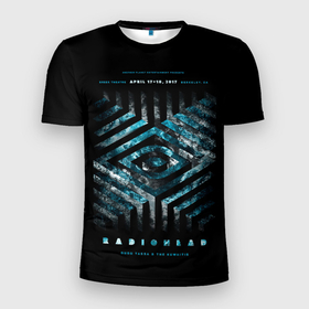 Мужская футболка 3D Slim с принтом Radiohead постер 2017 в Тюмени, 100% полиэстер с улучшенными характеристиками | приталенный силуэт, круглая горловина, широкие плечи, сужается к линии бедра | radio head | radiohead | thom yorke | одержимый чем то | радио хед | радиохед | радиохэд | рок | рок группа | том йорк | томас эдвард йорк | фанат