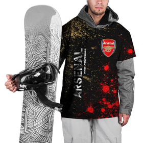 Накидка на куртку 3D с принтом АРСЕНАЛ | Arsenal Pro Football + Краска в Новосибирске, 100% полиэстер |  | arsenal | club | footbal | logo | pro football | арсенал | знак | клуб | краска | краски | логотип | логотипы | символ | символы | форма | футбол | футбольная | футбольный