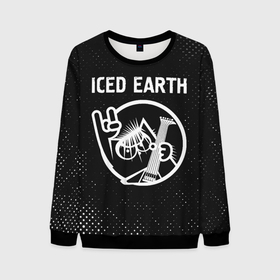 Мужской свитшот 3D с принтом Iced Earth   КОТ   Гранж в городе Новоалтайск, 100% полиэстер с мягким внутренним слоем | круглый вырез горловины, мягкая резинка на манжетах и поясе, свободная посадка по фигуре | band | earth | iced | iced earth | metal | rock | айсд | гранж | группа | ерс | кот | рок