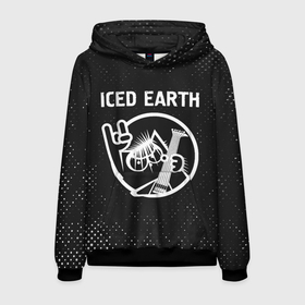 Мужская толстовка 3D с принтом Iced Earth   КОТ   Гранж в Екатеринбурге, 100% полиэстер | двухслойный капюшон со шнурком для регулировки, мягкие манжеты на рукавах и по низу толстовки, спереди карман-кенгуру с мягким внутренним слоем. | band | earth | iced | iced earth | metal | rock | айсд | гранж | группа | ерс | кот | рок