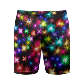 Мужские шорты спортивные с принтом ЦВЕТНЫЕ ЗВЕЗДЫ (COLORED STARS) в Белгороде,  |  | звезды | красочные | межзвездный | разноцветный | розовый | синие | текстура | фиолетовый | цвет | цветные | черные
