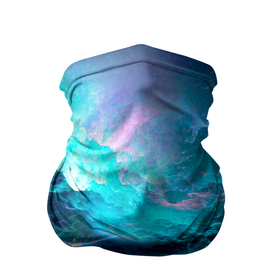 Бандана-труба 3D с принтом МОРСКОЙ ШТОРМ в Санкт-Петербурге, 100% полиэстер, ткань с особыми свойствами — Activecool | плотность 150‒180 г/м2; хорошо тянется, но сохраняет форму | вода | волны | небо | океан | пейзаж | синий | цунами