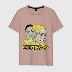 Мужская футболка хлопок с принтом Die Antwoord Art в Белгороде, 100% хлопок | прямой крой, круглый вырез горловины, длина до линии бедер, слегка спущенное плечо. | die antwoord | ninja | yolandi visser | дай энтворд | йоланди фиссер | ниндзя
