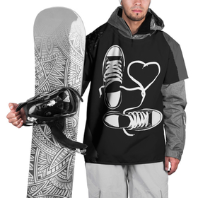 Накидка на куртку 3D с принтом Кеды и любовь в Курске, 100% полиэстер |  | Тематика изображения на принте: альтернатива | грандж | кеды | любовь | обувь | рок | сердце | спорт | черно белое | шнурки