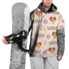 Накидка на куртку 3D с принтом WOW ПАТТЕРН В СТИЛЕ 70х в Петрозаводске, 100% полиэстер |  | 70s | 70е | 80s | 80е | 90е | pattern | retro | воу | геометрия | губы | орнамент | паттерн | поп | ретро | узоры | цветы