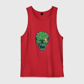 Мужская майка хлопок с принтом Зелёный зомби в Курске, 100% хлопок |  | Тематика изображения на принте: death | devil | halloween | horror | skull | zombie | демон | дьявол | зло | зомби | призрак | скелет | хоррор | хэллоуин | череп