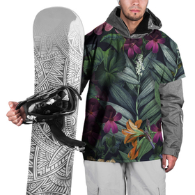 Накидка на куртку 3D с принтом Цветы Ночные в Новосибирске, 100% полиэстер |  | Тематика изображения на принте: flowers | букет | природа | растение | флора | цветы