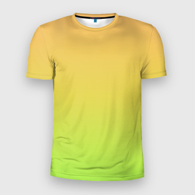 Мужская футболка 3D Slim с принтом GRADIEND YELLOW GREEN в Петрозаводске, 100% полиэстер с улучшенными характеристиками | приталенный силуэт, круглая горловина, широкие плечи, сужается к линии бедра | абстракция | амбре | без дизайна | градиент | градиент и ничего лишнего | градиенты | желтая | желто зеленый | желтый | зеленая | зеленое | зеленый | на весну | на каждый день | на лето | синий