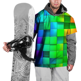 Накидка на куртку 3D с принтом РАЗНОЦВЕТНЫЕ КУБИКИ (MULTICOLORED CUBES) в Курске, 100% полиэстер |  | Тематика изображения на принте: геометрический | желтый | зеленый | квадратный | красный | красочный | куб | оптическая иллюзия | розовый | текстура | узор | цвета