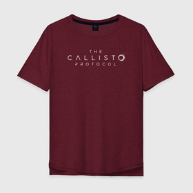 Мужская футболка хлопок Oversize с принтом The Callisto Protocol logo в Новосибирске, 100% хлопок | свободный крой, круглый ворот, “спинка” длиннее передней части | games | logo | the callisto protocol | игры | лого | протокол каллисто