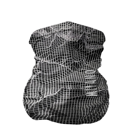 Бандана-труба 3D с принтом Мятая сетчатая ткань   Crumpled Mesh Fabric в Белгороде, 100% полиэстер, ткань с особыми свойствами — Activecool | плотность 150‒180 г/м2; хорошо тянется, но сохраняет форму | Тематика изображения на принте: abstraction | fashion | grid | italy | milano | pattern | texture | абстракция | италия | милан | мода | сетка | текстура | узор