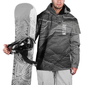 Накидка на куртку 3D с принтом Мятая сетчатая ткань   Crumpled Mesh Fabric в Тюмени, 100% полиэстер |  | abstraction | fashion | grid | italy | milano | pattern | texture | абстракция | италия | милан | мода | сетка | текстура | узор