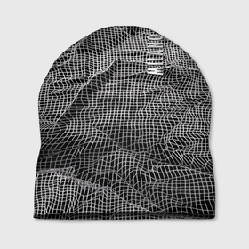Шапка 3D с принтом Мятая сетчатая ткань   Crumpled Mesh Fabric в Новосибирске, 100% полиэстер | универсальный размер, печать по всей поверхности изделия | abstraction | fashion | grid | italy | milano | pattern | texture | абстракция | италия | милан | мода | сетка | текстура | узор