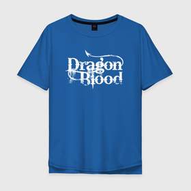 Мужская футболка хлопок Oversize с принтом Dragon Blood   Кровь дракона , 100% хлопок | свободный крой, круглый ворот, “спинка” длиннее передней части | dragon | дракон | дракончик | драконы | змий | мифическое существо | монстр | чудище | чудовище