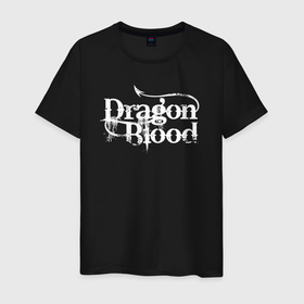 Мужская футболка хлопок с принтом Dragon Blood   Кровь дракона в Петрозаводске, 100% хлопок | прямой крой, круглый вырез горловины, длина до линии бедер, слегка спущенное плечо. | dragon | дракон | дракончик | драконы | змий | мифическое существо | монстр | чудище | чудовище