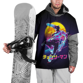 Накидка на куртку 3D с принтом CHAINSAW MAN on the background of the moon , 100% полиэстер |  | anime | chainsaw | chainsaw man | denji | man | manga | аниме | бензапила | бензопила | дендзи | дензи | дэндзи | манга | человек | человек бензопила