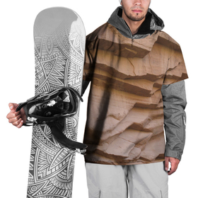 Накидка на куртку 3D с принтом Рельефные скалы   Relief rocks в Кировске, 100% полиэстер |  | mountains | rock | stone | texture | горы | камень | скала | текстура