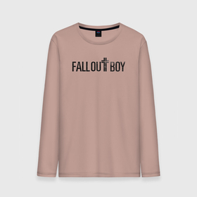 Мужской лонгслив хлопок с принтом Fall Out Boy Centuries logo , 100% хлопок |  | fall out boy | fob | logo | music | rock | лого | музыка | рок