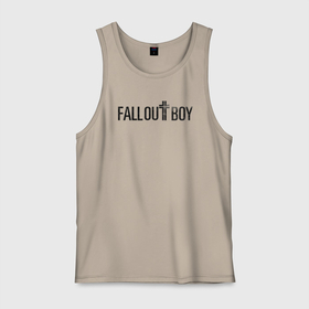 Мужская майка хлопок с принтом Fall Out Boy Centuries logo , 100% хлопок |  | fall out boy | fob | logo | music | rock | лого | музыка | рок