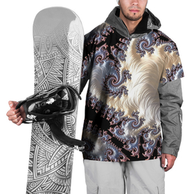 Накидка на куртку 3D с принтом Авангардный фрактальный паттерн   Avant garde fractal pattern в Кировске, 100% полиэстер |  | abstraction | fashion | fractal | pattern | vanguard | абстракция | авангард | мода | узор | фрактал