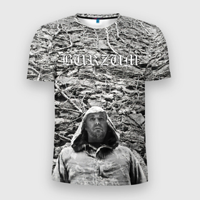 Мужская футболка 3D Slim с принтом Burzum   Варг Викернес в Новосибирске, 100% полиэстер с улучшенными характеристиками | приталенный силуэт, круглая горловина, широкие плечи, сужается к линии бедра | burz | burzum | byelobog | cymophane | darkthrone | deathlike silence | mayhem | misanthropy | old funeral | блэк метал | бурзум | бурзун | варг викернес | дарк эмбиент | метал | тьма
