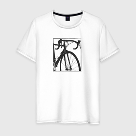 Мужская футболка хлопок с принтом Ride bikes в Тюмени, 100% хлопок | прямой крой, круглый вырез горловины, длина до линии бедер, слегка спущенное плечо. | Тематика изображения на принте: 
