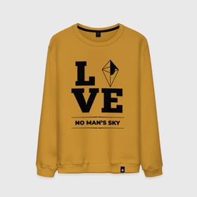 Мужской свитшот хлопок с принтом No Mans Sky Love Classic в Санкт-Петербурге, 100% хлопок |  | logo | love | man | no mans sky | sky | игра | игры | лого | логотип | мен | ноу | символ | скай