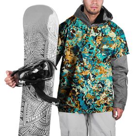 Накидка на куртку 3D с принтом РАЗНОЦВЕТНАЯ ПАЛИТРА в Кировске, 100% полиэстер |  | абстрактный | декоративный | зеленый | красочный | оптические иллюзии | синий | узор | цветной | яркий