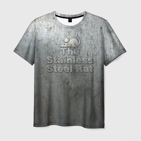 Мужская футболка 3D с принтом Стальная крыса FPT в Тюмени, 100% полиэфир | прямой крой, круглый вырез горловины, длина до линии бедер | гаррисон | металл | нержавеющая сталь | ржавчина | стальная крыса