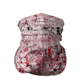 Бандана-труба 3D с принтом ИЛЛЮЗИЯ ЦВЕТА в Курске, 100% полиэстер, ткань с особыми свойствами — Activecool | плотность 150‒180 г/м2; хорошо тянется, но сохраняет форму | абстракция | белый | графика | красный | оптический | черный