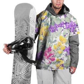 Накидка на куртку 3D с принтом Цветы Красочный Луговой Узор в Тюмени, 100% полиэстер |  | Тематика изображения на принте: flowers | букет | природа | растение | флора | цветы