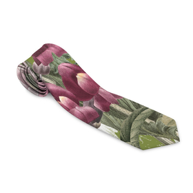 Галстук 3D с принтом Цветы Ностальгический Весенний Узор в Курске, 100% полиэстер | Длина 148 см; Плотность 150-180 г/м2 | Тематика изображения на принте: flowers | букет | природа | растение | флора | цветы