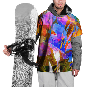 Накидка на куртку 3D с принтом Красочный цветочный паттерн   Лето   Colorful floral pattern   Summer в Белгороде, 100% полиэстер |  | abstraction | fashion | flowers | summer | абстракция | лето | мода | цветы