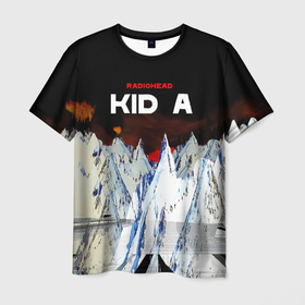 Мужская футболка 3D с принтом Kid A   Radiohead в Новосибирске, 100% полиэфир | прямой крой, круглый вырез горловины, длина до линии бедер | radio head | radiohead | thom yorke | одержимый чем то | радио хед | радиохед | радиохэд | рок | рок группа | том йорк | томас эдвард йорк | фанат