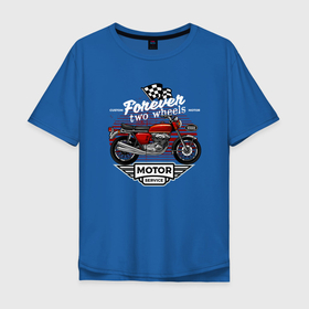 Мужская футболка хлопок Oversize с принтом MotoSport Мото , 100% хлопок | свободный крой, круглый ворот, “спинка” длиннее передней части | moto sport | мото | мотоспорт | мотоцикл | мотоциклы