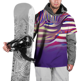 Накидка на куртку 3D с принтом Красочные полосы в Тюмени, 100% полиэстер |  | bright | colors | multicoloured | positive | purple | summer | краски | красочный | лето | линии | позитивный | полосы | радостный | разноцветные | узоры | фееричный | фиолетовый | цвета | яркий