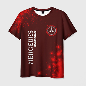 Мужская футболка 3D с принтом MERCEDES | Mercedes Racing + Арт в Курске, 100% полиэфир | прямой крой, круглый вырез горловины, длина до линии бедер | amg | auto | bens | benz | logo | merc | mercedes | mersedes | moto | racing | star | vthctltc | авто | амг | бенц | звезда | класс | краска | краски | лого | логотип | мерин | мерс | мерседес | мото | символ | символы | ьуксувуы