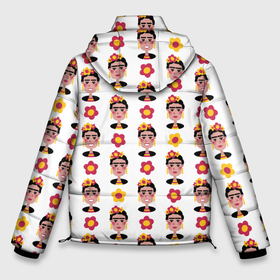 Мужская зимняя куртка 3D с принтом Фрида Кало, Frida Kahlo, мексиканская вечеринка, паттерн в Санкт-Петербурге, верх — 100% полиэстер; подкладка — 100% полиэстер; утеплитель — 100% полиэстер | длина ниже бедра, свободный силуэт Оверсайз. Есть воротник-стойка, отстегивающийся капюшон и ветрозащитная планка. 

Боковые карманы с листочкой на кнопках и внутренний карман на молнии. | Тематика изображения на принте: frida kahlo | геометрический стиль | девочки | мексика | мексиканский | паттерн | плоский стиль | улыбка | фрида | фрида кало | художник | художница